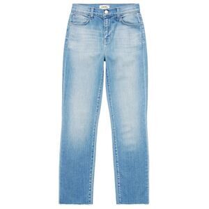 L'Agence Sada Women's Seine Light Wash Straight Leg Crop Jeans Size 32 NWOT